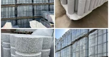 莆田 芝麻白花岗岩挡车柱、隔离柱多少钱