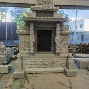 莆田 芝麻灰高档墓碑、土墓，一套也支持定做