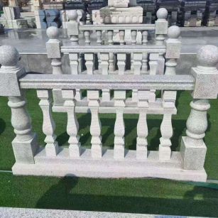 莆田 别墅石材栏杆特写