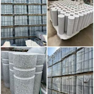 莆田 芝麻白花岗岩挡车柱、隔离柱多少钱