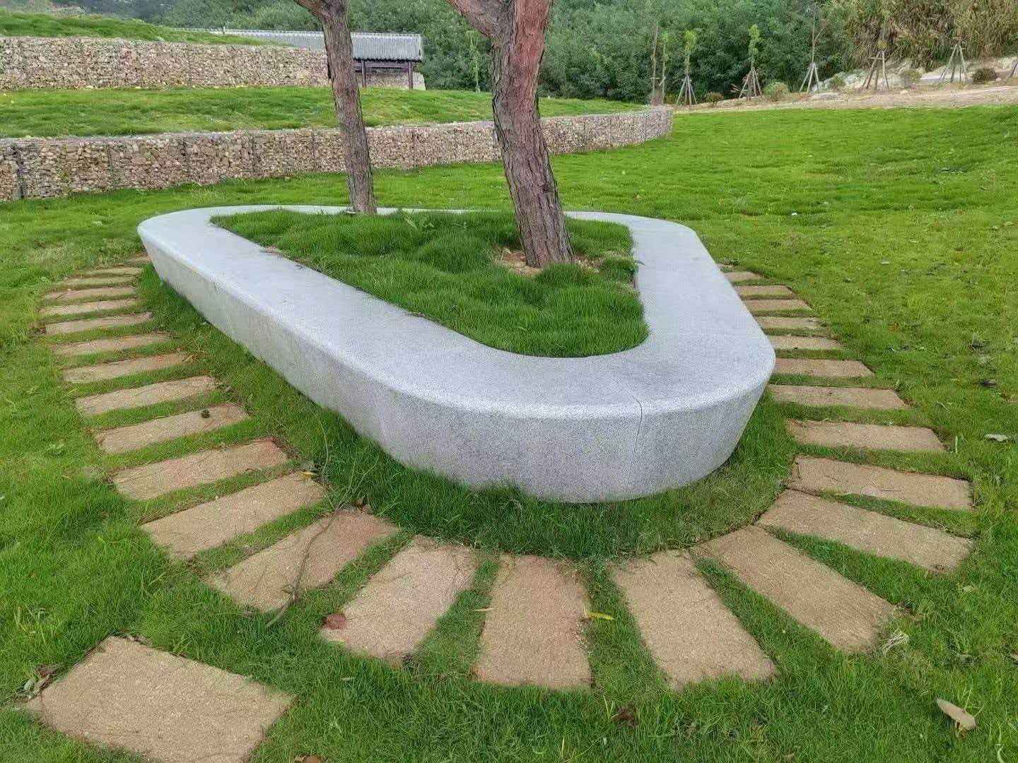 莆田 芝麻白光面整石坐凳