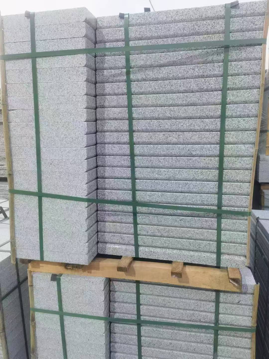 莆田 5公分芝麻白，倒斜角，室外楼梯踏步