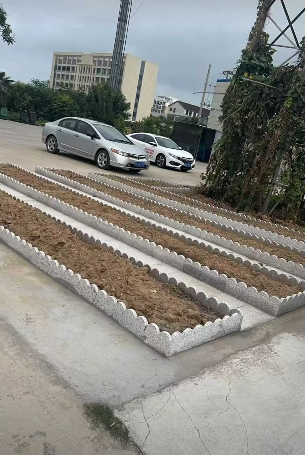 莆田 花边石、花围石、花园石安装效果