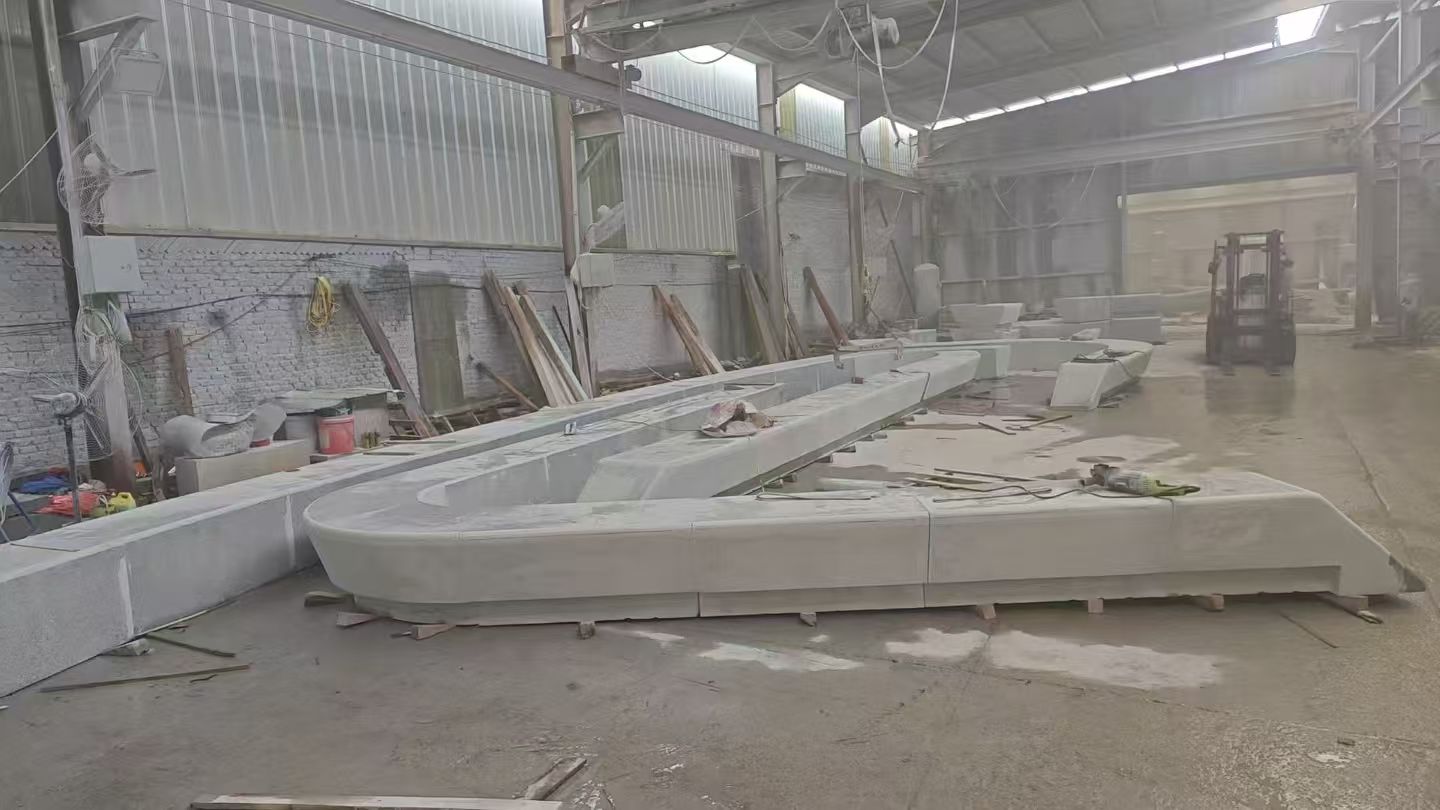 莆田 花岗岩整石坐凳拼装