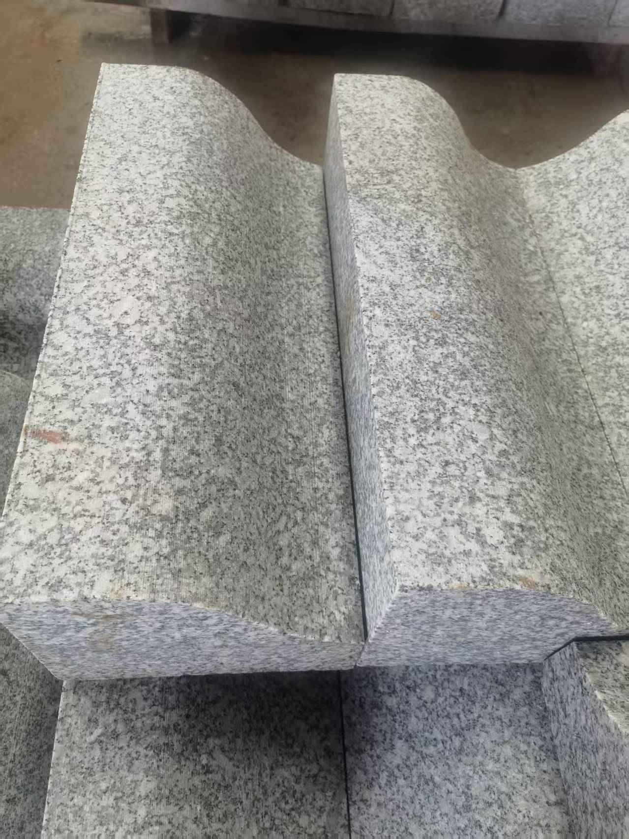 莆田芙蓉白S型拉丝面路沿石